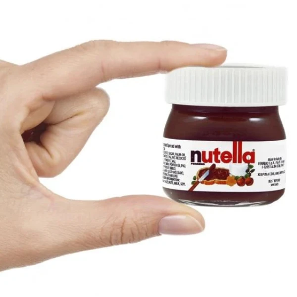 Mini Nutella 25g Frasco de Cristal