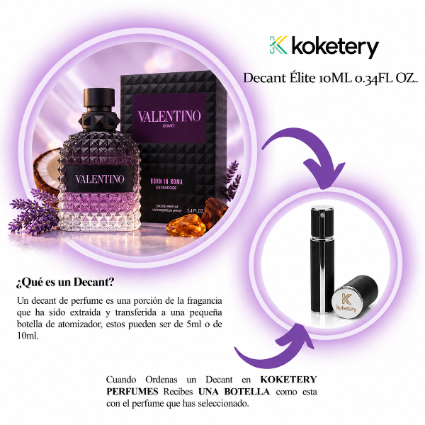 Valentino Born in Roma Purple Melancholia EDT -Hombre DECANT ÉLITE