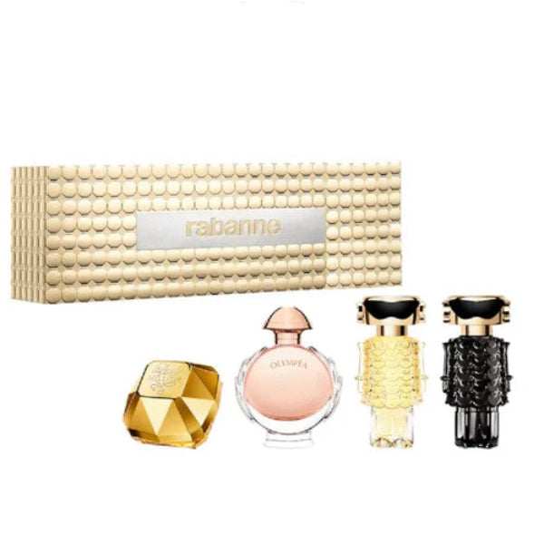Set de 4 Paco Rabanne Miniaturas de Mujer