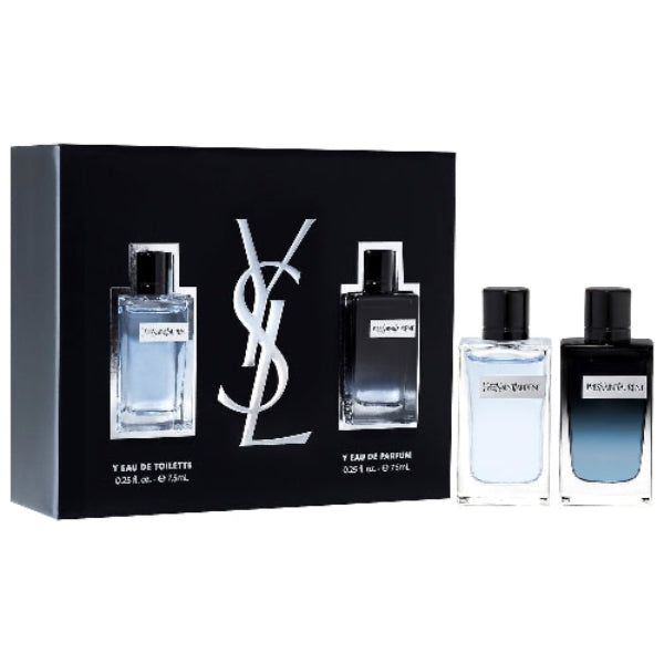 Set de 2 miniaturas Y Eau de Parfum, Y Eau de Toilette By Yves Saint Laurent 7.5 ml 0.25 Oz