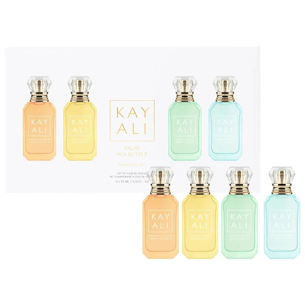 VACATION IN A BOTTLE By KAYALI Perfume Set de 4 MINIATURAS 10 ml 0.34 Oz