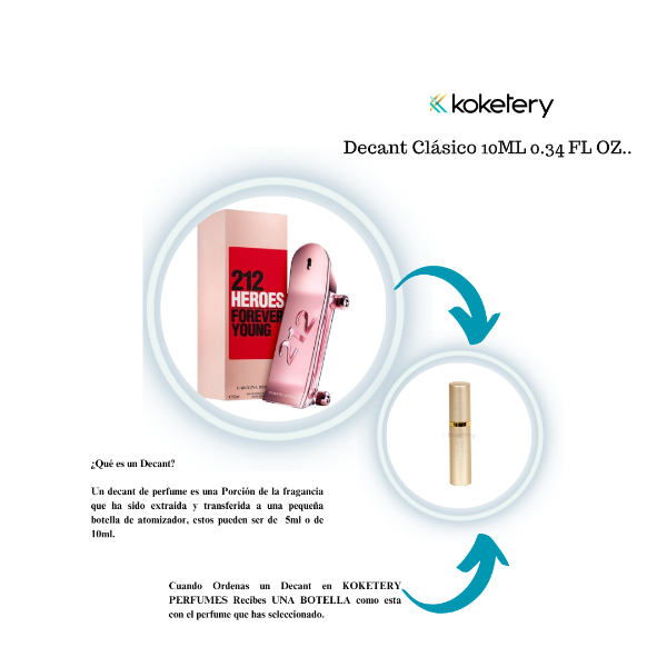 212 Heroes Forever Young By Carolina Herrera Eau de Parfum -Mujer-DECANT CLÁSICO