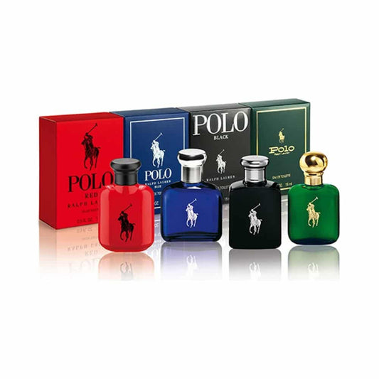 Set de 4  Polo Ralph Lauren  Hombre miniaturas de 15ml 0.5 FL OZ