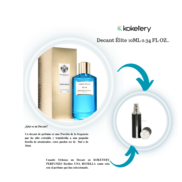 AQUA WOOD By Mancera Eau de Parfum - Hombre- DECANT ÉLITE