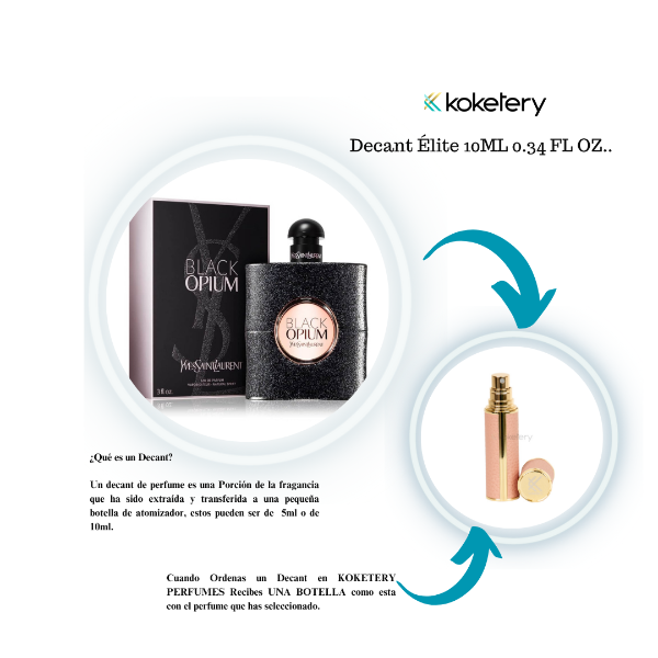 Black Opium By Yves Saint Laurent Eau de Parfum-Mujer- DECANT ÉLITE