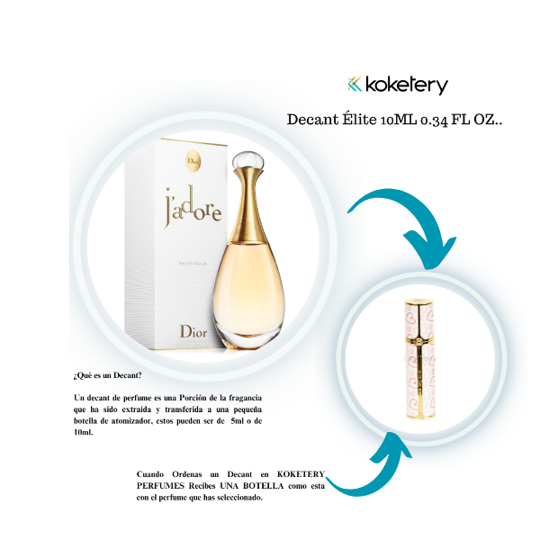 J'Adore By Christian Dior Eau de Parfum  Mujer-DECANT ÉLITE