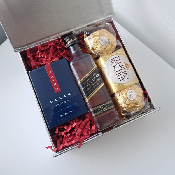 KoketBox 006-01.Luna Rossa Ocean By Prada EDP Black Label 12 Años y Ferrero Rocher