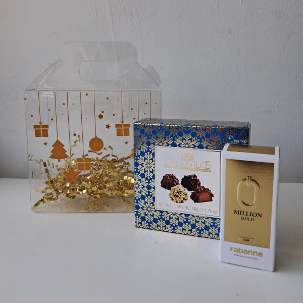 KoketBox 026 -One Million Gold 5ML + chocolates Delafaille 50 Gramos