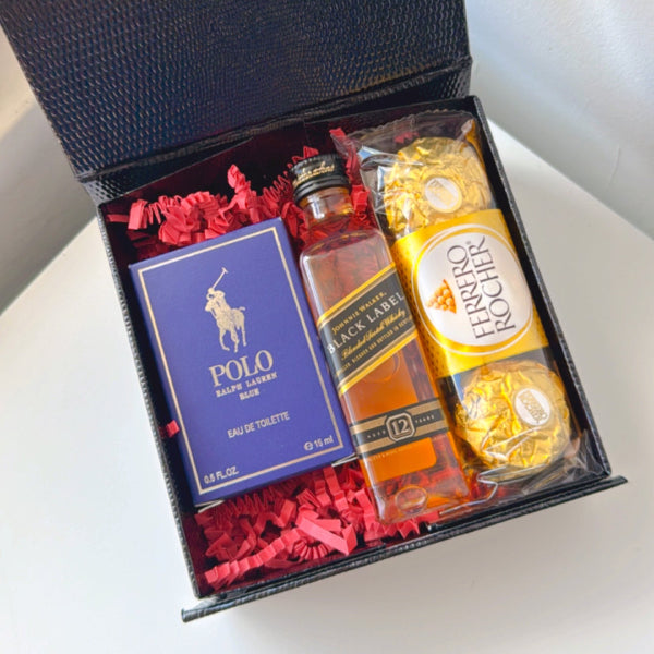 KoketBox 006-01 Polo Blue 15ML, Black Label 12 Años y Ferrero Rocher