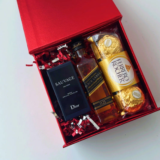 KoketBox Clásica 006-01 Sauvage Eau Forte 10ML, Black Label 12 Años y Ferrero Rocher