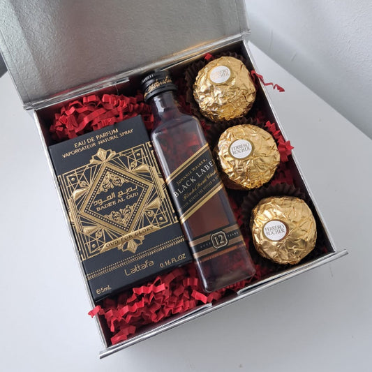 KoketBox 006-01 BADEE AL OUD, OUD FOR GLORY 5ML , Black Label 12 Años y Ferrero Rocher