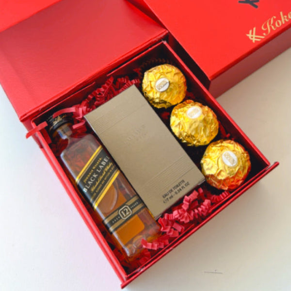 KoketBox 006-01 Le Male 7ML , Black Label 12 Años y Ferrero Rocher