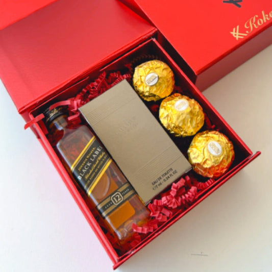 KoketBox 006-01 Le Male 7ML , Black Label 12 Años y Ferrero Rocher