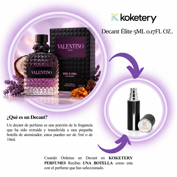 Valentino Born in Roma Purple Melancholia EDT -Hombre DECANT ÉLITE