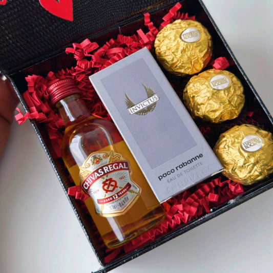 KoketBox 006-05 Invictus 5ML 0.17 fl Oz, Chivas Regal 12 Años y Ferrero Rocher