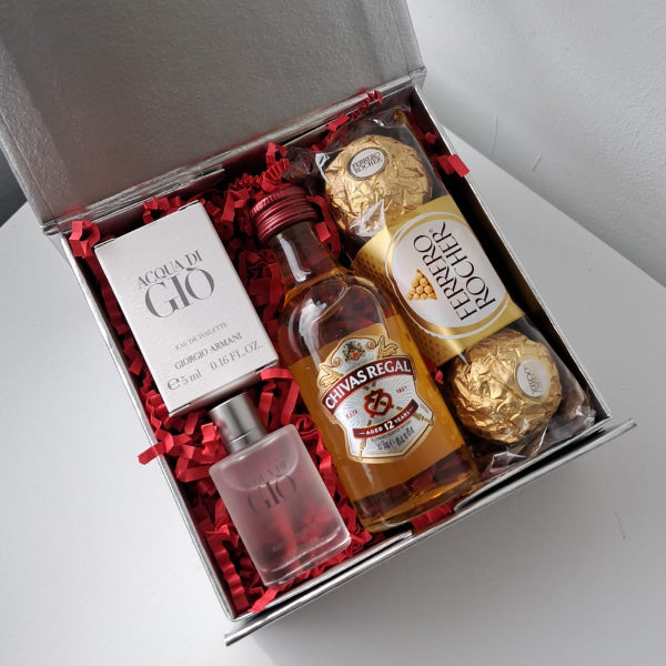 KoketBox 006-05 ACQUA DI GIO EDT 5ML, Chivas Regal 12 años y Ferrero Rocher