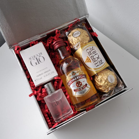 KoketBox 006-05 ACQUA DI GIO EDT 5ML, Chivas Regal 12 años y Ferrero Rocher