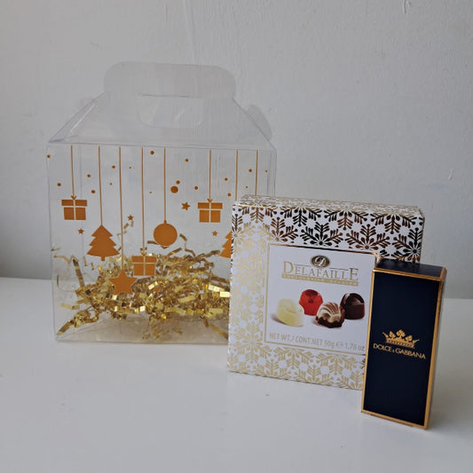 KoketBox 026 -King By Dolce & Gabbana 7.5 ML + chocolates Delafaille 50 Gramos