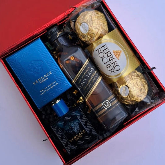 KoketBox 006-01 Versace Eros 5ML, Black Label 12 Años y Ferrero Rocher