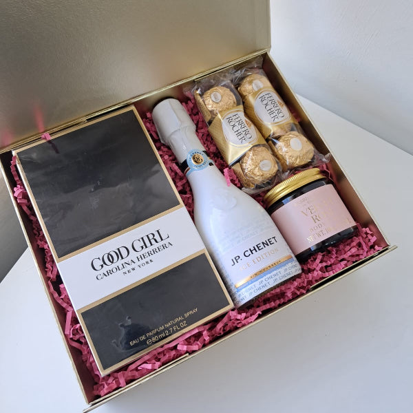 KoketBox 028 GOOD GIRL EDP 80ML  + JP Chennet Mini+ Scrub Asquith & Somerset 100g 3.52 oz + Ferrero Rocher