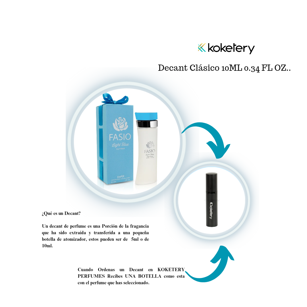 FASIO LIGHT BLUE By EMPER Eau de Parfum -Mujer-DECANT CLÁSICO