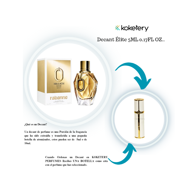 Million Gold For Her By Paco Rabanne Eau de Parfum -Mujer -DECANT ÈLITE