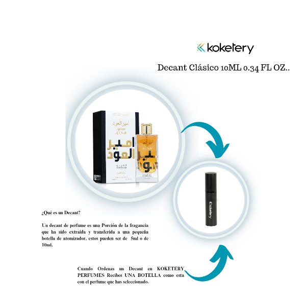 Ameer Al Oudh Intense Oud By Lattafa Eau de Parfum -DECANT CLÀSICO