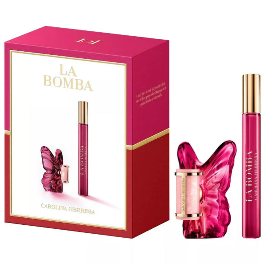 La BOMBA Mini Duo By Carolina Herrera Miniatura de 11ML y Travel de 10ML EDP- Mujer Set