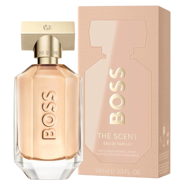 KoketBox - Una miniatura de BOSS The Scent By Hugo BOSS+ Crema Perfumada+ Mini Box Hershey's Kisses  y Chocolates