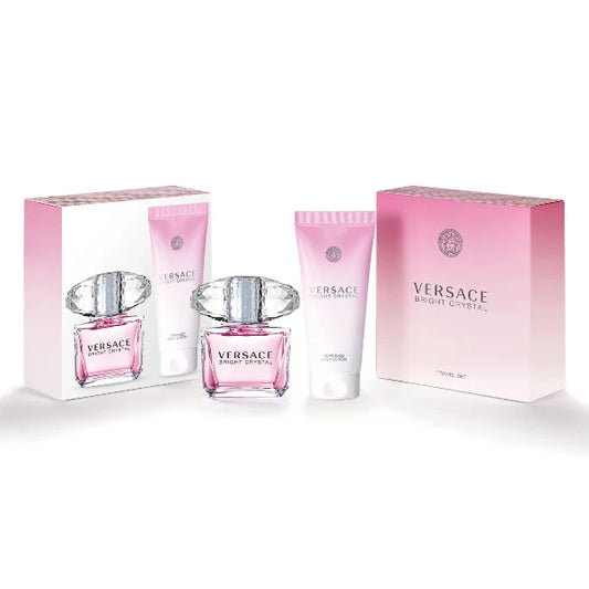 Bright crystal By Versace Set de Perfume de 90ml Crema Perfumada 100ml-Mujer