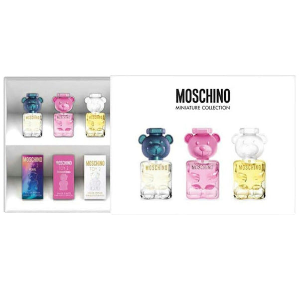 Moschino Set Miniature Collection Toy 2, To2 Bubble Gum, Toy 2 Pearl