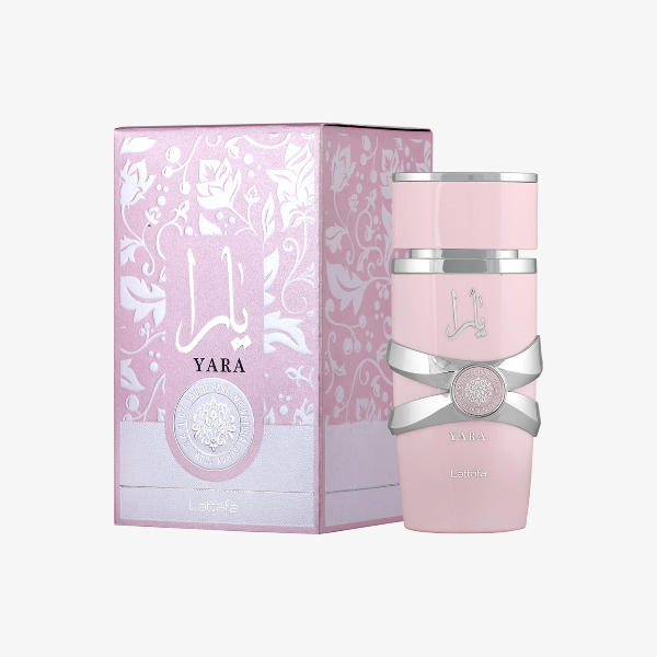 KoketBox - Una miniatura de Yara By Lattafa + Crema Perfumada+ Mini Box Hershey's Kisses  y Chocolates