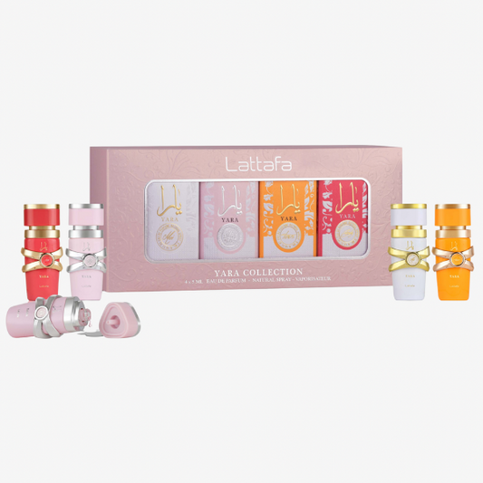 Yara By Lattafa Set 4 Miniaturas de Mujer 5ML 0.17 FL OZ