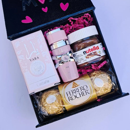 KoketBox 012- Miniatura de Yara By Lattafa, Mini Nutella y Ferrero Rocher