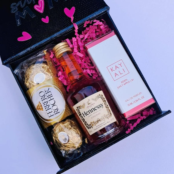 KoketBox Clásica 006-02-Eden Juicy Apple 10ML, Shot de Hennesy Coñac y Ferrero Rocher
