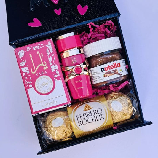 KoketBox 012- Miniatura de Yara Candy By Lattafa, Mini Nutella y Ferrero Rocher